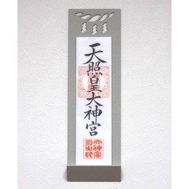 Shizuwa Material Buddhist and Shinto Items/Shelf Gray 32.5×10×3.5cm (Adhesive Wall Mount, Wall Hanging, Modern Shinto Shelf/Offering Slip Decoration) MDNK-G