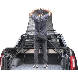 Highly Elastic Cargo Net – Durable Truck Bed & Vehicle Mesh Organizer for ATV, SUV, UTV, Trucks, and Boats