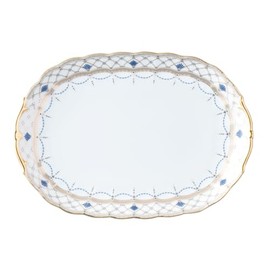 Narumi 52476-1992 Primadonna Plate, 12.6 inches (32 cm), Gold, Made in Japan, Stylish, Gorgeous, Elegant, Platter Platter, Gift Box Included