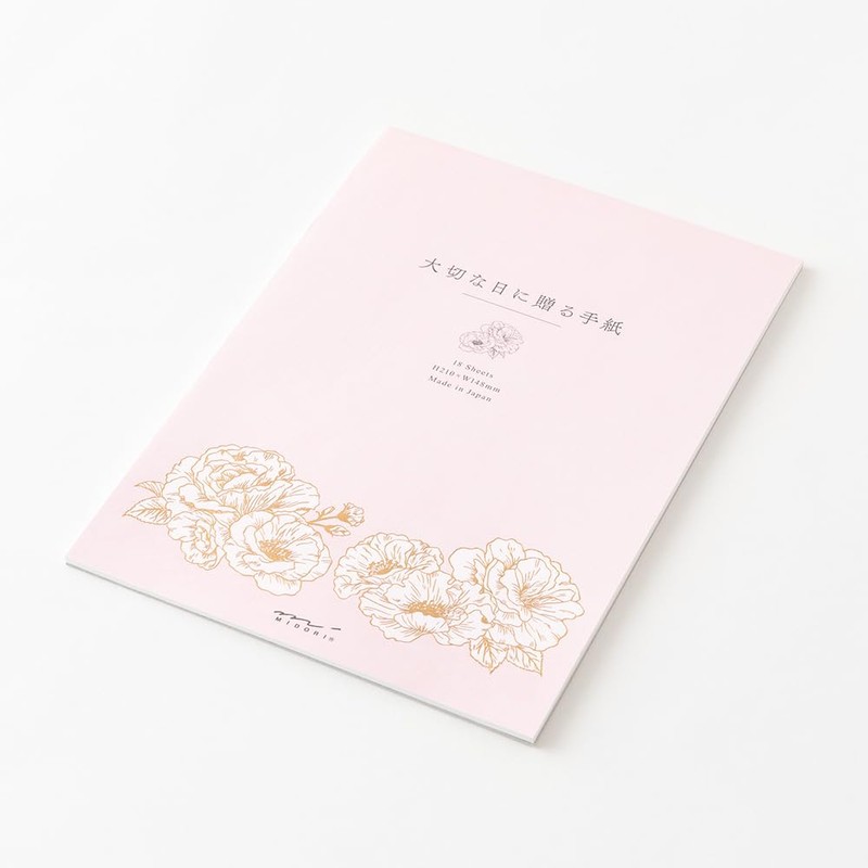 Midori 20591006 Stationery Notebook, Gift for Important Days, A5, Floral