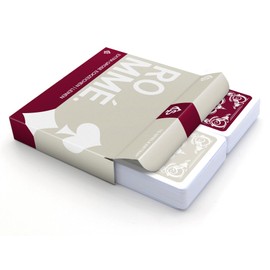 TS Spielkarten Rummy Card Game with Extra Large Corner Signs - Original Linen | French Picture Seniors