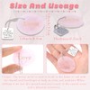 XIANNVXI Engraved Rose Quartz Worry Stone,Pocket Hug Healing Crystal