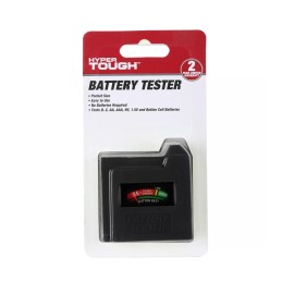 Hyper Tough Pocket Sized Battery Tester for D, C, AA, AAA, 9V, 1.5V Batteries