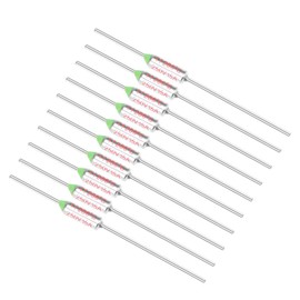 sourcing map Thermal Fuses 250V 15A TF 200 Degree Temperature Circuit Shut-Off Pack of 10