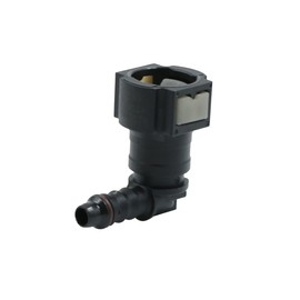 sourcing map Auto Kraftstoffleitung Verbinder Schlauchkupplung Kraftstoffschlauch Verbinder Schnellkupplung Buchse schwarz 9,49 mm ID6 für Auto, Gas, Kraftstoffleitung, Schlauch