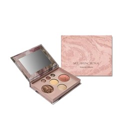 SHEBEEDO Baked Kit: Medium Best of the Best Full Face Palette + Baked Balance-Brighten Powder Foundation + Brush Set