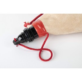 Curved bota Bag Latex 1,5 Liters. Leather Canteen