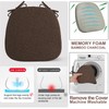 SINOSSO 4 Pack Memory Foam Chair Cushions for Dining Chairs,