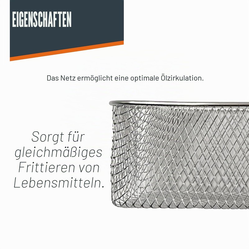 Lacor - R69135A - Ergo Frying Basket, 18/10 Stainless Steel,