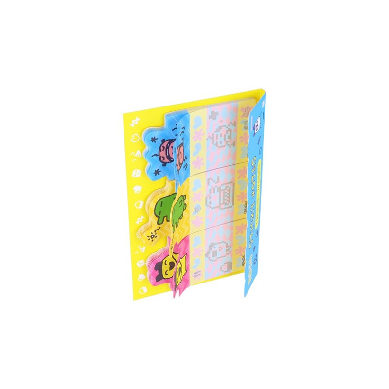 Sunstar Stationery Tamagotchi Die-Cut Sticky Notes, A, Fusen, Memo Paper,