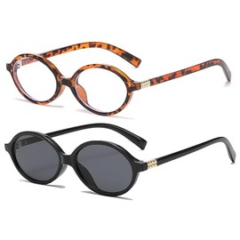 Palarado Blue Light Blocking Glasses for Women Men,Oval Frame Bluelight Glasses for Gaming/Computer/Screen (Black Frame/Black Lens+Tortoise/Blue Light)