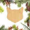 Rubstamper 4 inch Cat Head Laser Cut Out Wood Shape