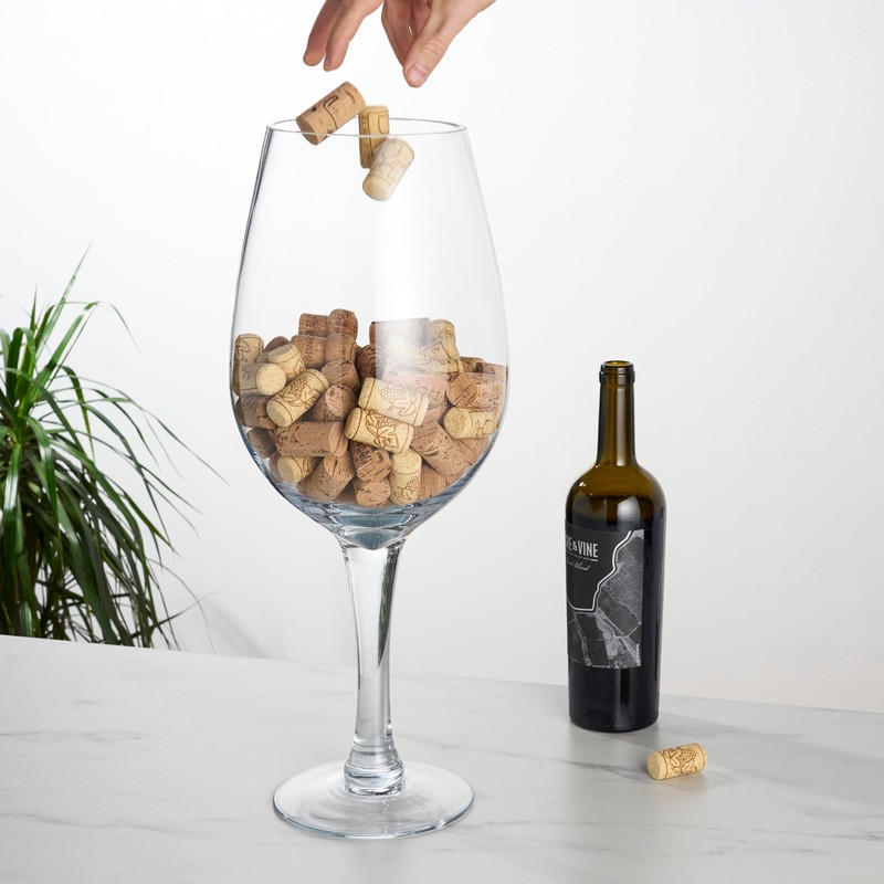 True Bordeaux Giant Wine Glass Holds 1.5 Gallons or 200