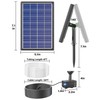 Biling Solar Water Fountain for Bird Bath, 3.5W Solar Water