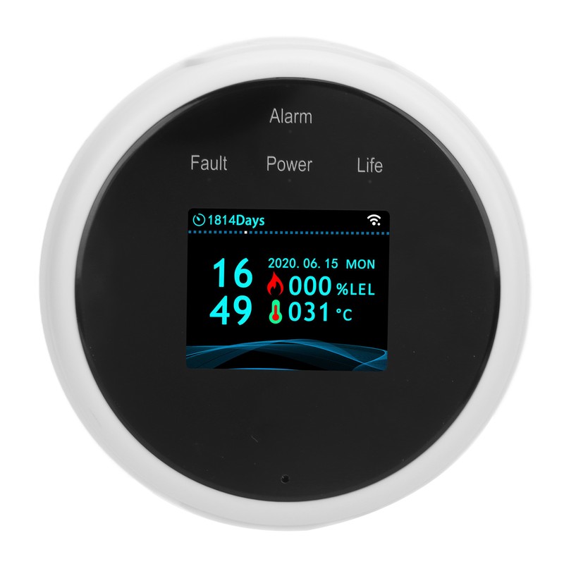 WiFi Combustible Gas Alarm Methane Natural Gas Leakage Detector Sound