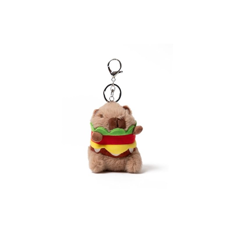 Wigo Burger Capybara Nuigurumi Key Chain Accessory Strap Cute Gift