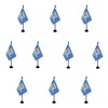 AZ FLAG 10 Connecticut Table Flags - 6" x 4"