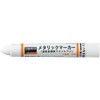 TRUSCO MUL-M-W Industrial Metallic Marker, Medium Point, White