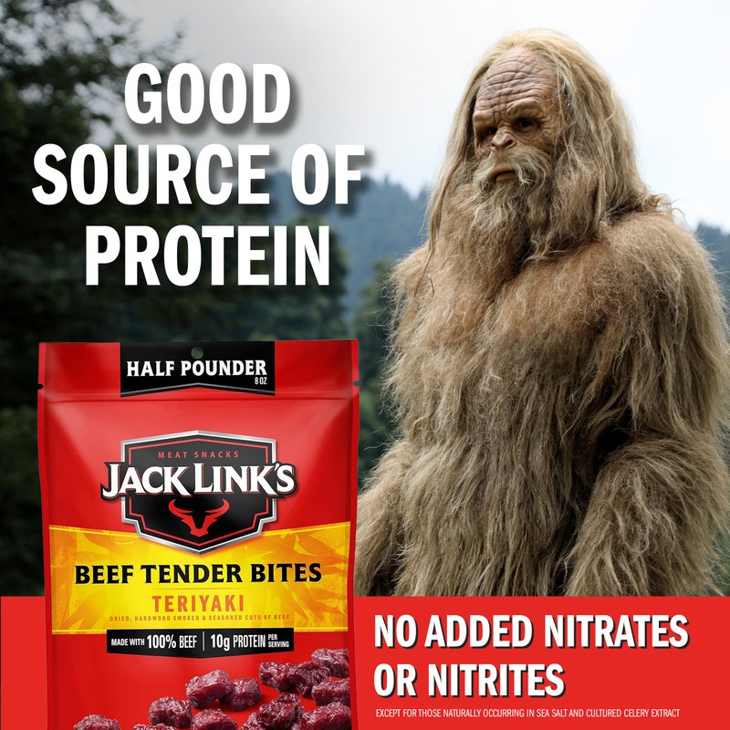 Jack Link's Beef Tender Bites, Teriyaki, Half Pounder Bag -
