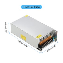 MECCANIXITY Switching Power Supply, 24V 30A, 720W LED Driver Regulated Transformer Adapter Converter AC 110V/220V to DC 24V Low Voltage Output for LED Light