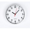 PRISTINE ENTERPRISE LARGE STYLISH MODERN WALL CLOCK with Silver Frame