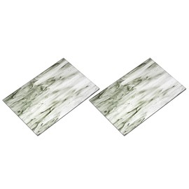 QUARKZMAN 2 Stück Stained Glass Sheet Mosaic Tile 7,9 Zoll x 5,9 Zoll Dunkelgrau Stained Glass Sheets für Bastelprojekte DIY Kunstprojekt