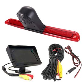 dynavsal HD Brake Light Rear View Backup Camera Set with 4.3 Inch LCD Monitor, Van Night Vision Reversing Camera Replacement for Mercedes Sprinter W906 W907 W910 316 CDI/Crafter Caravelle 2007-2015