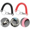 10Pcs Anti-Lost Plastic Spiral Keyring, Stretchy Spiral Keyring with Retractable
