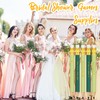 Crtiin 50 Pcs Wedding Pencils for Bridal Shower Mini Half