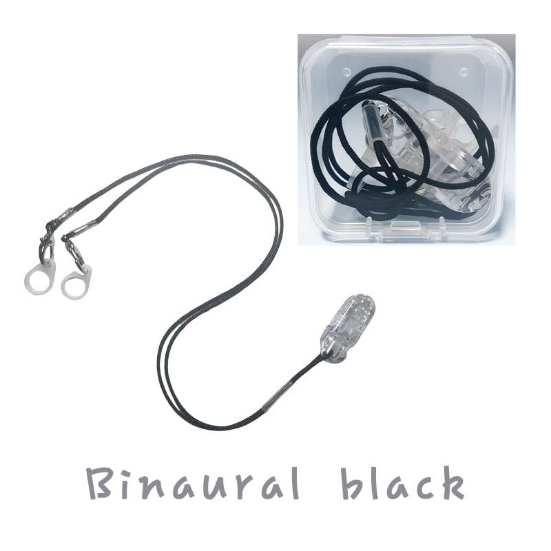 2 Set Binaural Black Hearing Aids Clip for Adults Seniors