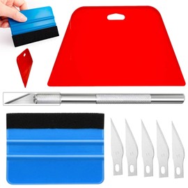 8 PCS Vinyl Wrap Tools, Car Vinyl Wrap Squeegee Smoothing Tools, Window Tint Application Kit with Squeegee, Felt Edge, Cutter for Car Wrapping and Install Wallpaper