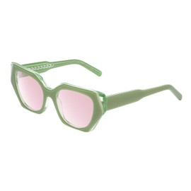 Reptile Cryptodira Pink FL-41 Reading Glasses +2.75 Green Crystal Women Blue Light Sensitivity Migraine Glasses FL41 Readers