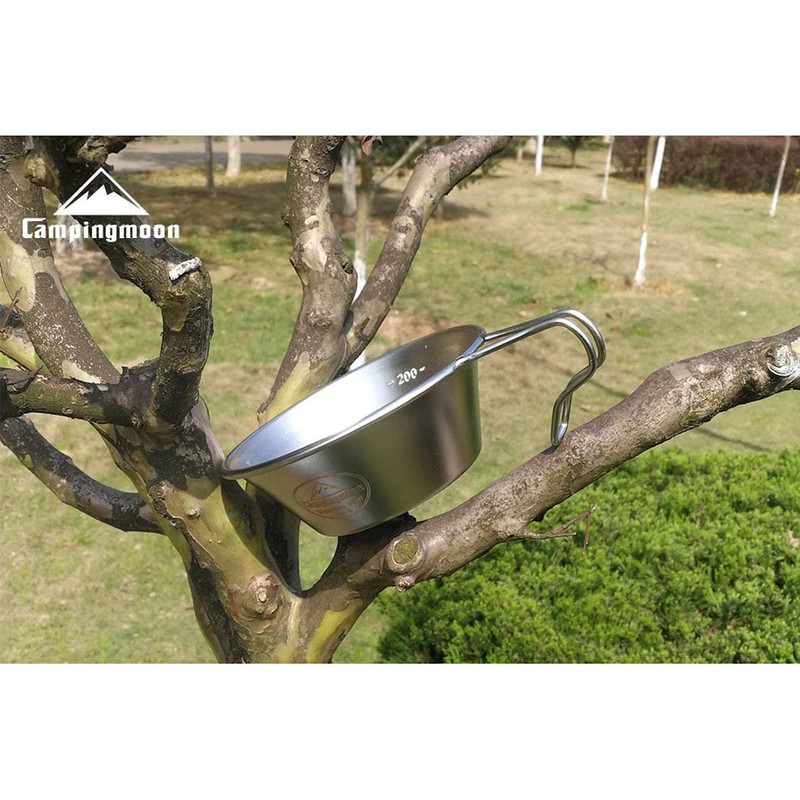 Camping Moon S-220-2P Camping Cup, Stainless Steel, Sierra Cup, 10.1