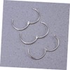 LALAFINA 100pcs Loose-Leaf Binding Rings DIY Connective Hoops for Albums