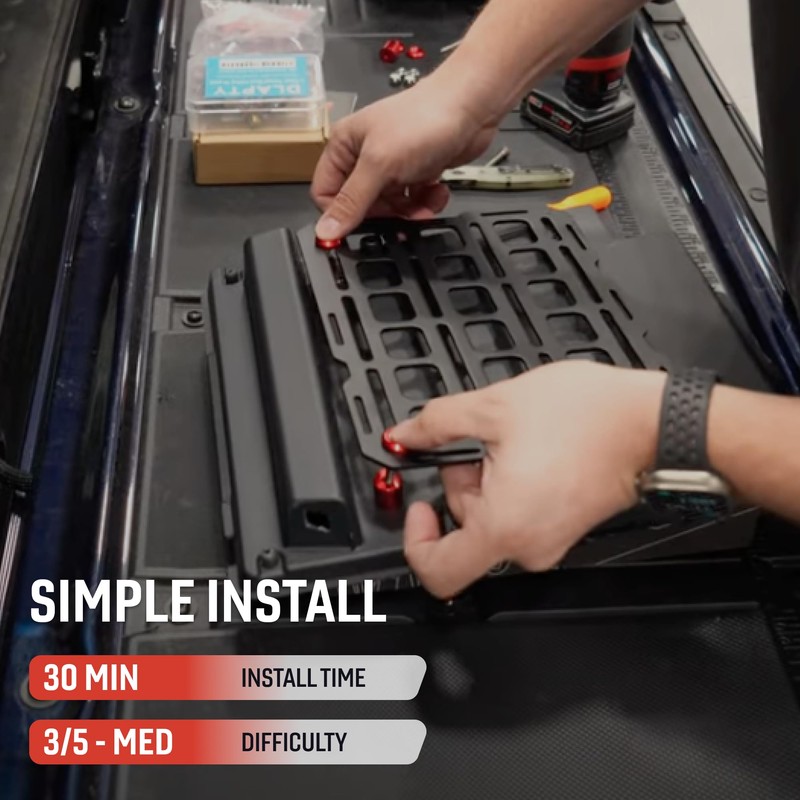 Center Console MOLLE Tech Plate Kit – Large – Universal