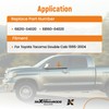 maXpeedingrods 4 PCS Front & Rear Outer Exterior Door Window
