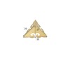 4Pcs Brass Corner Protectors Right Angle Brackets Brass Antique Edge