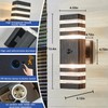 2 Pack Motion Sensor Outdoor Wall Light Fixture Up Down