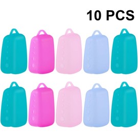 Alasum 10piezas Fundas Protectoras para Cabezal de Cepillo de Dientes de Silicona Prueba de Polvo y Agua Diseño Ventilado y Ligero para Viaje y Actividades al Aire Color Aleatorio