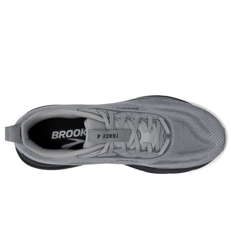 Brooks Men's Trace 4, Grey/Black/Ebony, 12.5 Medium