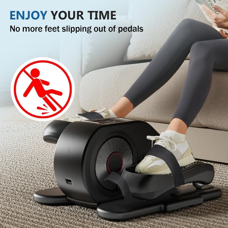 4 Pcs Ellipse Leg Exerciser Machine Pedal Straps, Under Desk