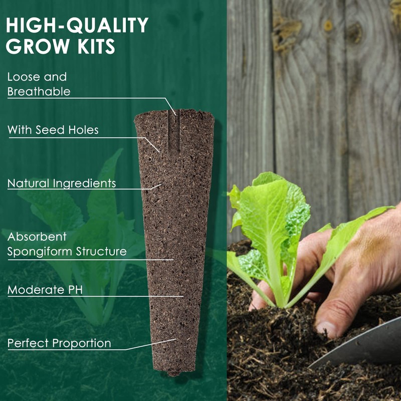 PACETAP 50 Pack Bulk Grow Sponges Compatible with AeroGarden Pod,