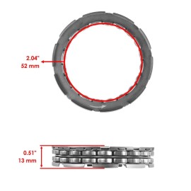 Caltric Starter Clutch Sprag / Gasket for Can-Am Bombardier DS 650 DS650 Baja X 2000-07