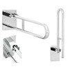 Stainless Steel Hinged Bathroom Safety Rail Grab Bar Support Drop