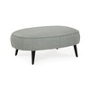 Signature Design by Ashley Hollyann Mid-Century Modern Oversized Ottoman, Gray