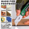 10-Pack Heavy Duty Folding Box Cutter Set with 30 Replacement