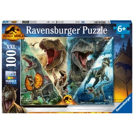 Ravensburger Puzzle 13341 Dinosaur Species 100 Pieces XXL Jurassic World Dominion Puzzle for Children from 6 Years
