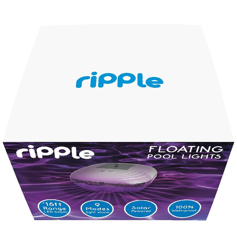 MAGIC TIME INTERNATIONAL LTD Ripple: Floating Pool Lights - Solar