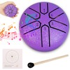 Steel Tongue Drum, 3 Inch 6 Tone Tongue Drum for