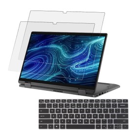 YINOVEEN 2 Pack 14 inch Anti Glare Screen Protector for 14" Dell Inspiron 7420 7425 7435 Multi-Touch 2-in-1 Laptop & Keyboard Cover, Matte (Not Fit None-touch 5420 5425 7420 7425)